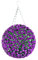 Best Artificial 28cm Purple Rose Topiary Hanging Flower Ball **UV Fade Protected**