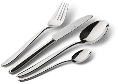 Paul Wirths 2600 ROMA Besteckset für 12 Personen | 60-teiliges Besteck Set | 18/10 Edelstahl rostfrei | hochglanzpoliert | Besteck Spülmaschinenfest | Essbesteck | Tafelbesteck