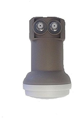 Digiquest convertitore LNB TWIN due uscite indipendenti | Doppia schermatura | Utilizzabile per impianti standard | I/P L:10,7-12,75 GHz ~ O/P L: 950-2150 MHz ~ L.O. 9.75/10.6 Ghz