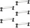 SO-TECH® 5er SET Stilgriffe MARIE Antik Möbelgriffe Altsilberoptik BA 128 mm