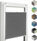 Home-Vision® Premium Plissee Faltrollo ohne Bohren mit Klemmfix jalousien Fenster innen(Graphit, B90cm x H120cm) Easyfix Klemmträger, Verdunklung, Blickdicht Sonnenschutz Jalousie für Fenster & Tür