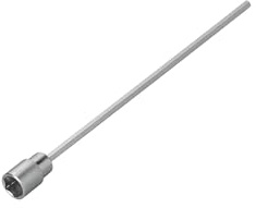 ProPlus Eck-Verlängerungs-Stecknuss 340 mm – Verlängerung für Stabilisator – 19 mm Sechskant – Robustes Stahlmaterial, Silber
