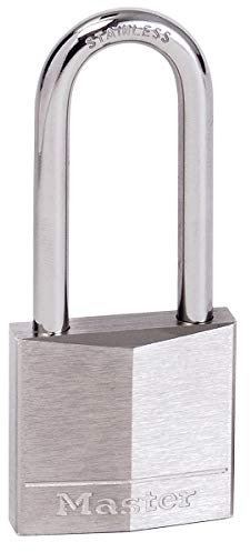 Master Lock 640EURD Cadenas Marin avec Clés et Anse Longue, Gris, 9,5 x 4 x 1,3 cm
