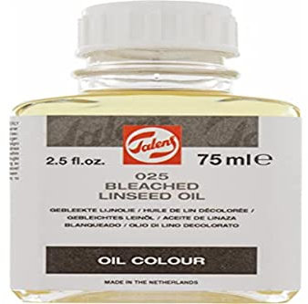 Talens LEINÖL, GLAS, 75 ML, GEBLEICHT