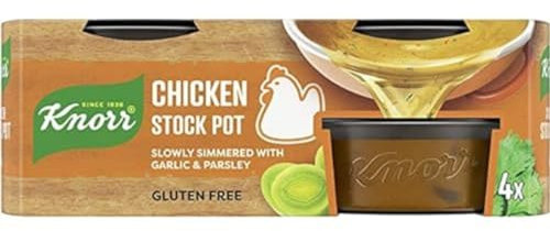 Knorr Confezione da 8 vasetti di gel per brodo di pollo, 224 g