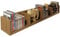 WATSONS VIRGIL - 108 CD / 72 DVD/Blu-ray/Video Media Wall Storage Shelf - Oak