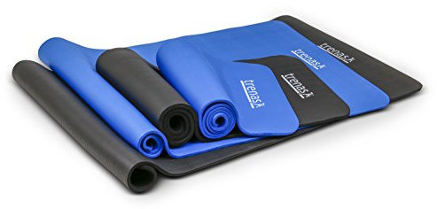 TRENAS Gymnastikmatte Profi 180 x 100 x 1,5 cm - Schwarz