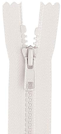 YKK Reißverschluss Vislon 2-Wege teilbar 5 mm 50 cm 501, weiß