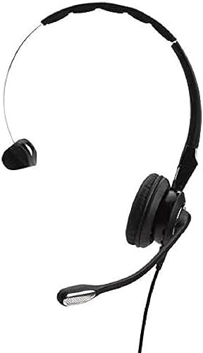 Jabra Q711373 Biz 2400 II Mono USB leichtes Call-Center-Kabel-Headset für MS Skype for Business, Controller mit programmierbaren Tasten, NC, 3-in-1-Design, Schwarz