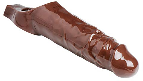 Really Ample Penis Enhancer Sheath- Brown