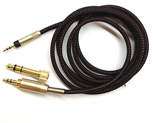 Kopfhörer-Audiokabel, 1,2 m/1,5 m/1,8 m/2,5 m/3 m, Ersatz-Audio-Upgrade-Kabel für Audio-Technica ATH-M50 x ATH-M40 X Kopfhörer 2.5m