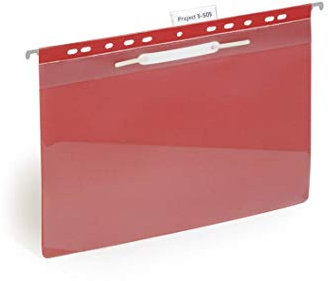 Durable Einhänge-Sichthefter, für DIN A4 Dokumente, 25 Stück, rot, 256003