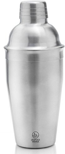 Leopold Vienna LV00803 Cocktail Shaker 500 ml, Argenté.