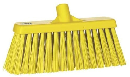 Vikan 29156 Very Hard Broom, Yellow, 330mm Length, 100mm Width, 170mm Height