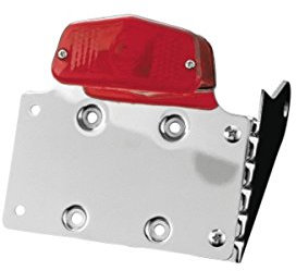 Side Mount Licence (Number) Plate Holder, Bracket + Lucas Taillight