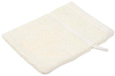 Gözze - Guanto da Bagno, Set da 4 Pezzi, Morbido e Assorbente, 100% Cotone, 16 x 21 cm - Naturale