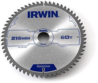 IRWIN Irw1907777 216 x 30 mm 60 professionnel Lame de scie circulaire – en aluminium