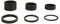 6PCS Light Weight UD Carbon Matte Black Headset Spacers 1 1/8-2mm,3mm,5mm,10mm,15mm,20mm