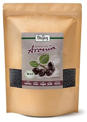 Biojoy Bacche di Aronia BIO (1 kg), essiccate e interi (Aronia melanocarpa)