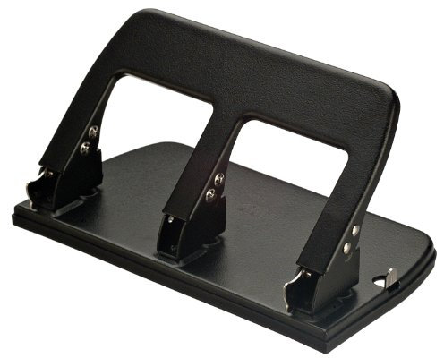 Officemate 90088 Perforatrice à 3 trous avec poignée ergonomique, capacité de 30 feuilles, noir