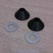 Euroshowers Non-Slip Toilet Seat Cone Fixings - 8mm - Black