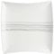 Secret de Gourmet - Lot de 6 Assiettes de Présentation Carrées Lignes 29cm Blanc