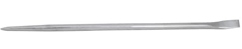 Performance Tool W2033 30-Inch Round Stock Pry Bar with Alignment Point and Bent Chisel End, 7/8-Inch Diameter, Forged Alloy Steel