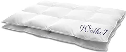 HANSKRUCHEN® Wolke 7 Bettdecke 155x200 cm - Warm / Winter - Made in Germany Kassettendecke aus 100% Baumwolle - Allergiker geeignet