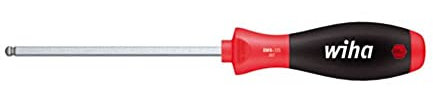 Wiha Schraubendreher SoftFinish® Sechskant-Kugelkopf, schwenkbar für schwer zugängliche Bereiche, mit Sechskantklinge (26331) 6 x 125 mm