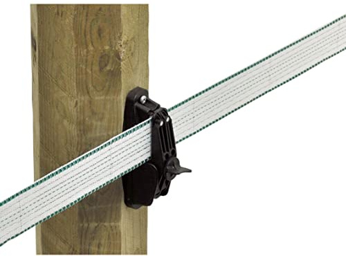 AKO Klemmisolator Premium, Bandisolator, Isolator für Weideband, 40 mm, 10 Stück