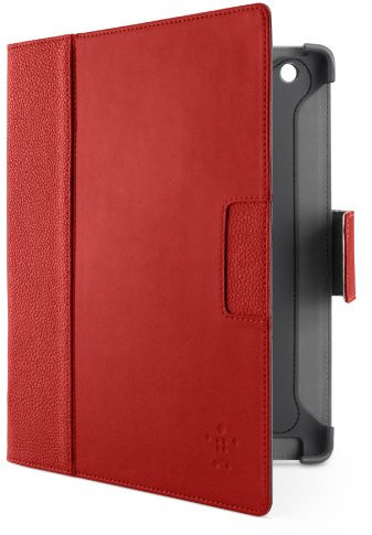 Belkin Cinema F8N756cwC01 Leder Folio mit Standfunktion (geeignet für iPad 1/2/4 3rd Generation) rot