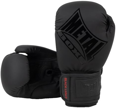 METAL BOXE - Black Light Boxhandschuhe für Training und Wettkampf, 14 oz