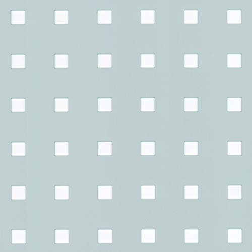 Alberts 467173 Chapa perforada, Perforación cuadrada, Aluminio, anodizado plateado, 300 x 1000 x 0,8 mm