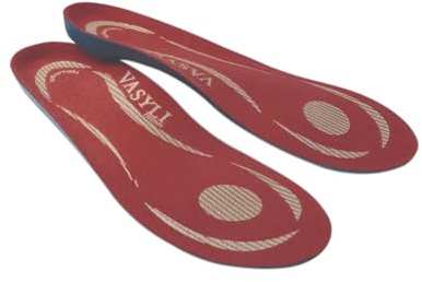 Vasyli Shock Absorber Orthotic, Small, Lasting Pain Relief, Biomechanical Control, Maximum PU Shock Absorption, Reduces Excess Pronation, Deep Heel Cup, Heat Moldable, Everyday Use