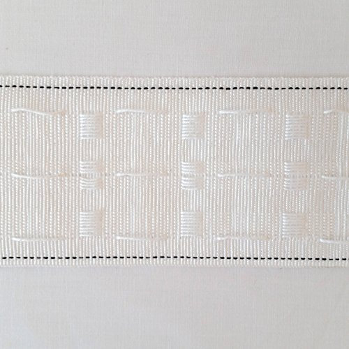 Discover Direct Gardinenband, 75 mm breit, Standard-Bleistiftfalten, Länge wählbar (25 Meter)