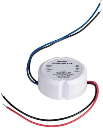 LED Trafo Möbeleinbau rund 12V DC 15W Zeichen Trafo für Einbaudosen