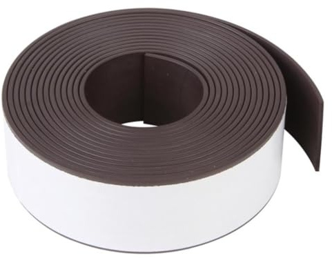Velleman Flexibles selbstklebendes Magnetband 300 x 2,5 cm, schwarz, Magnetklebeband auf Rolle, zuschneidbar und stark, ideal für Kühlschrank Magnettafel DIY Basteln Organisation