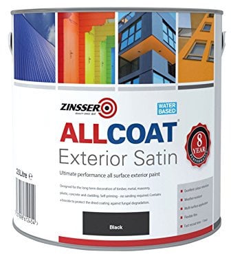 Zinsser ZINACEBK25L 2.5 Litre All Coat Exterior Primer - Black