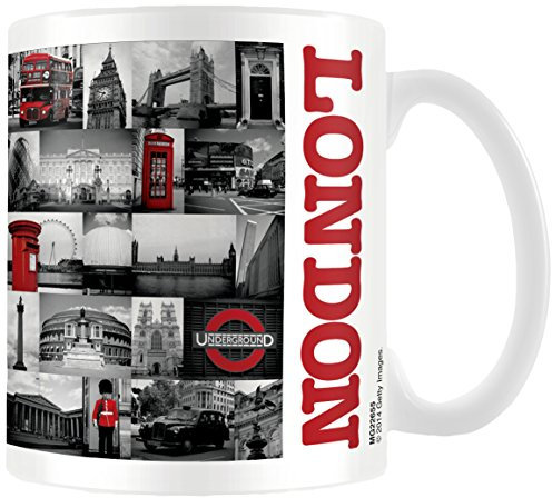 London (Red Collage) 11oz/315ml Mug