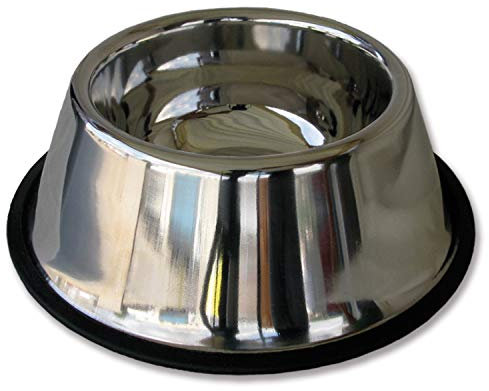 Arquivet Mangeoire ou Abreuvoir pour Chien en Acier Inoxydable - 900 ml/25 cm - Hautement recommandé pour la Race Cocker - Gamelle pour Chien - Accessoires pour Chien - Antidérapante - 1 unité (1