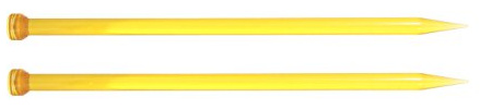 Knit Pro KP51170 Trendz: Knitting Pins: Single Ended: 15cm x 6.00mm, 6mm Yellow