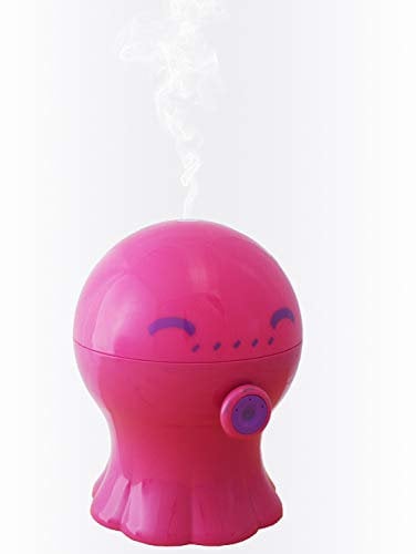 WEBio - Diffuseur d'Arômes à Ultrasons - Rose - Aromathérapie - Veilleuse pour Enfants - Minuterie - Durée de 6h - Arrêt Automatique - 3 Couleurs Disponibles - Polly - 300 ML - Made in Italy