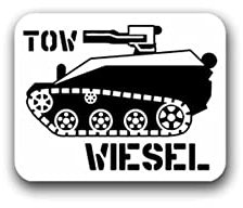 Aufkleber/Sticker Tow Wiesel Vollkettenfahrzeug Panzerabwehrwaffe 9x7cm A1574