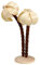 Rudolphs Schatzkiste Miniaturfiguren Palmenoase 2 Palmen auf Sockel Natur Höhe 11,5 cm NEU Palme Blume Christi Geburt Wüste Orient Dekoration Holz Deko Seiffen Erzgebirge