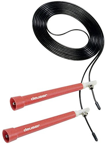 Deuser Speed Rope Springseil, schwarz, One Size