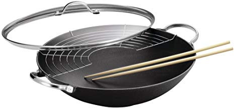 KUHN RIKON 37043 Kochgeschirr Guss Jampur Wok 36cm