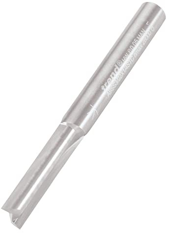 Trend ABS/PVC Two Flute Cutter, 1/4 Inch Shank, 6.3mm Cut Diameter | For Clean Routing Of ABS And PVC, With Solid Tungsten Carbide Cutting Edges And 25mm Cut Length, ABSS3/22X1/4STC