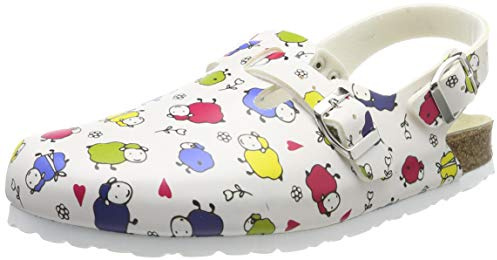 Weeger-Clog m. Fersenriemen weissSchaf Gr. 35