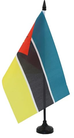AZ FLAG - Tischflagge Mosambik - 21x14 cm - Republik Mosambik Tischfahne 14 x 21 Cm - Flaggen