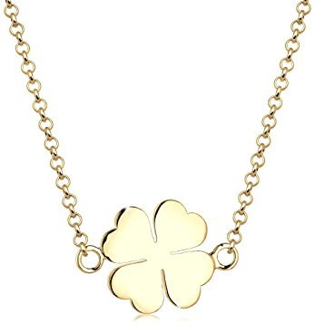 Elli Collier Femme Porte-Bonheur en Trèfle en Argent Sterling 925